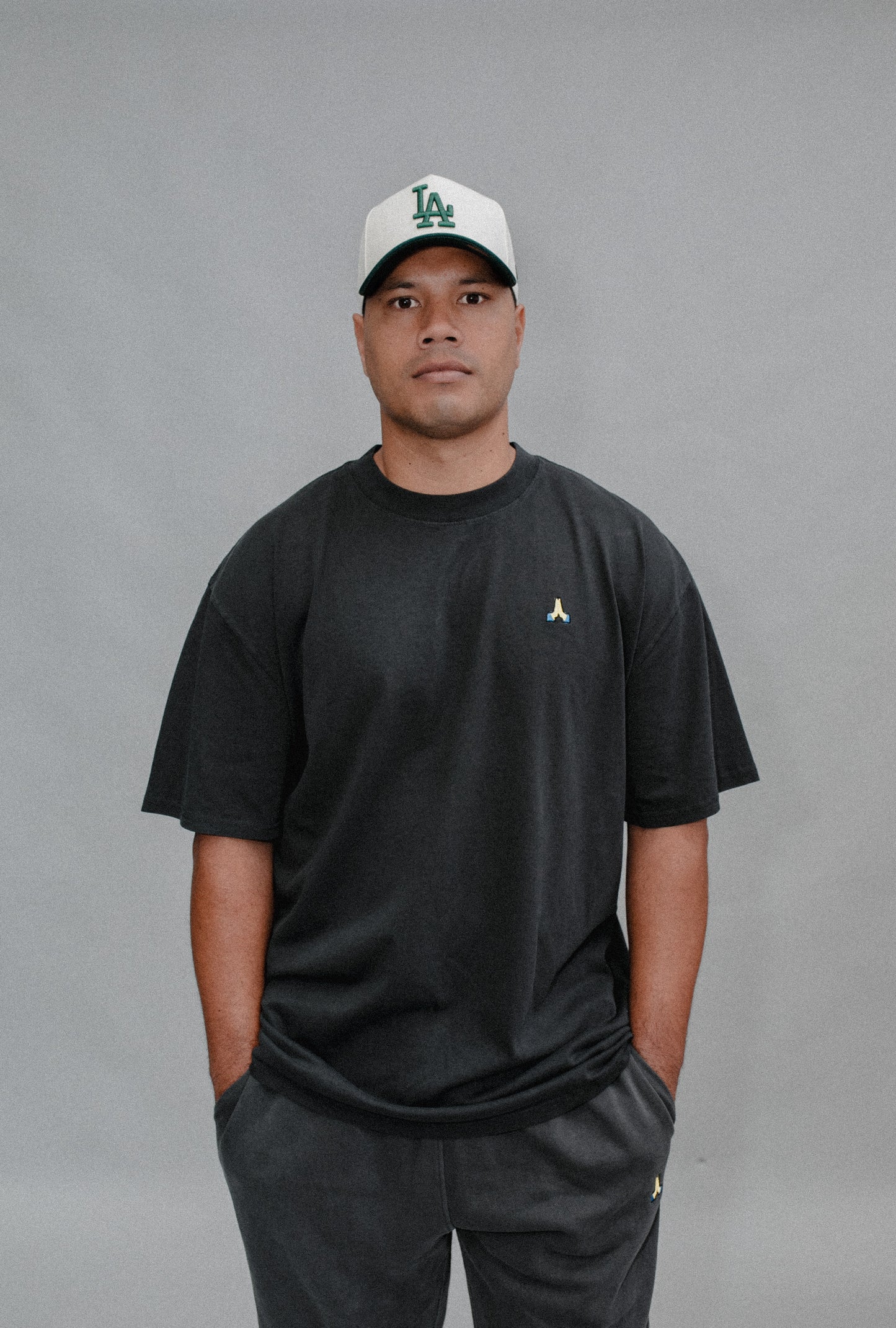 Pause + Pray Tshirt - Faded Black or White